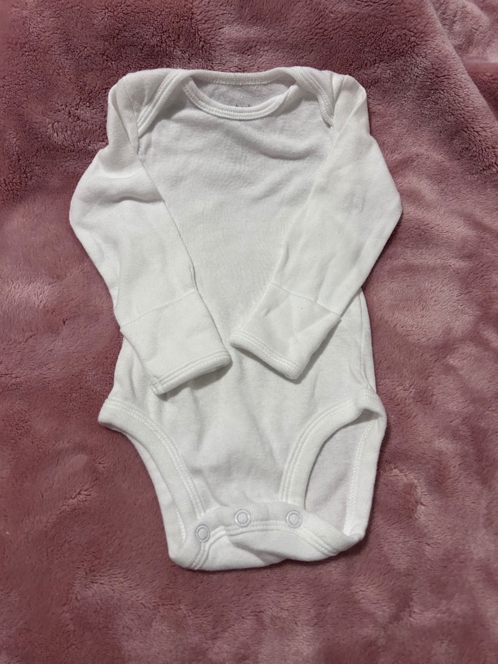 White long sleeve onesie